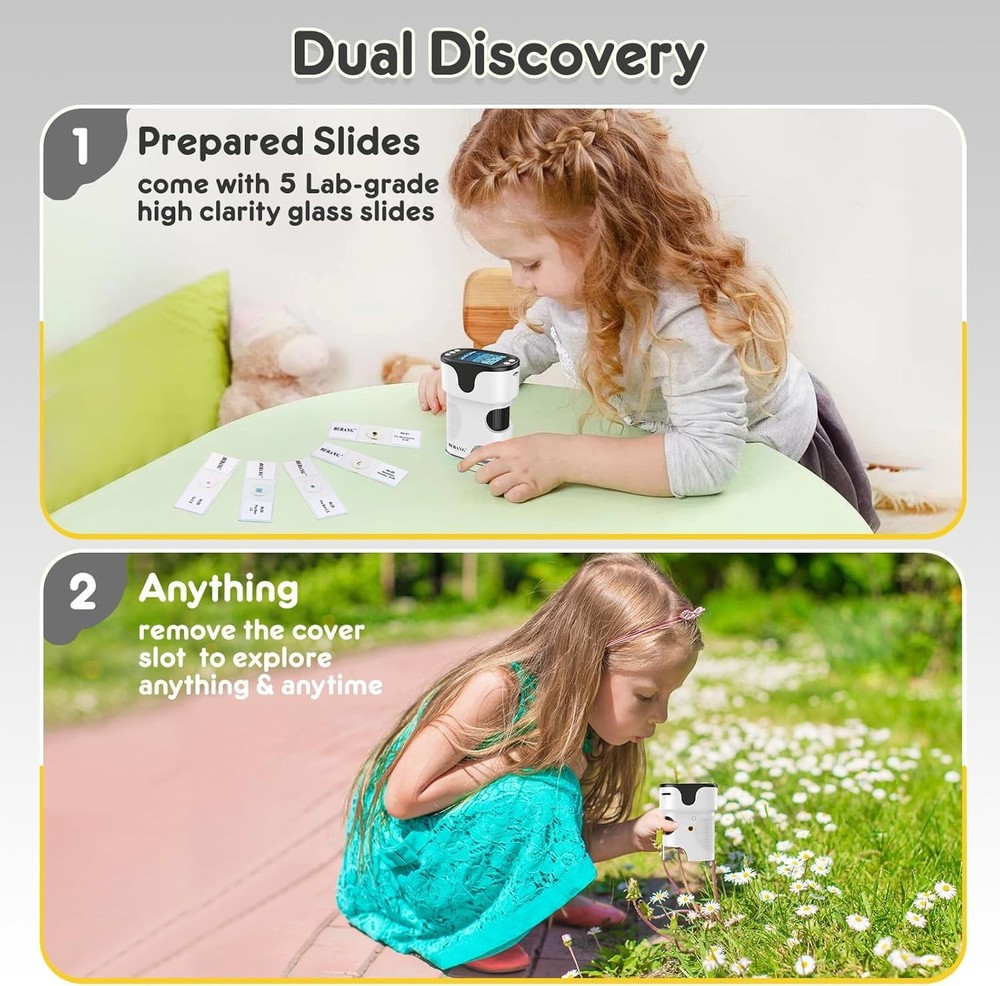 Educational Gift: Handheld 1000X Microscope for Kids