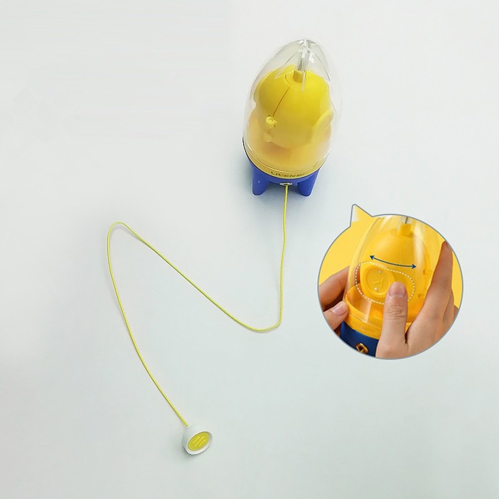 Egg Yolk White Mixer Scrambler Shaker Hand Pull Type Manual Blender Spinner