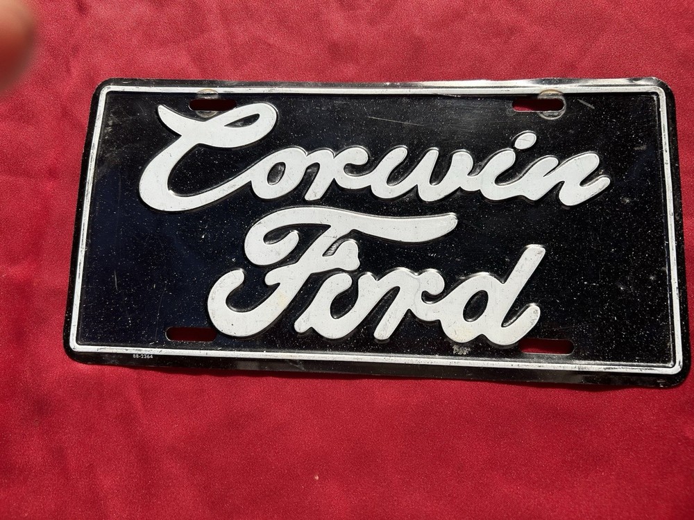 Corwin  Ford License Plate