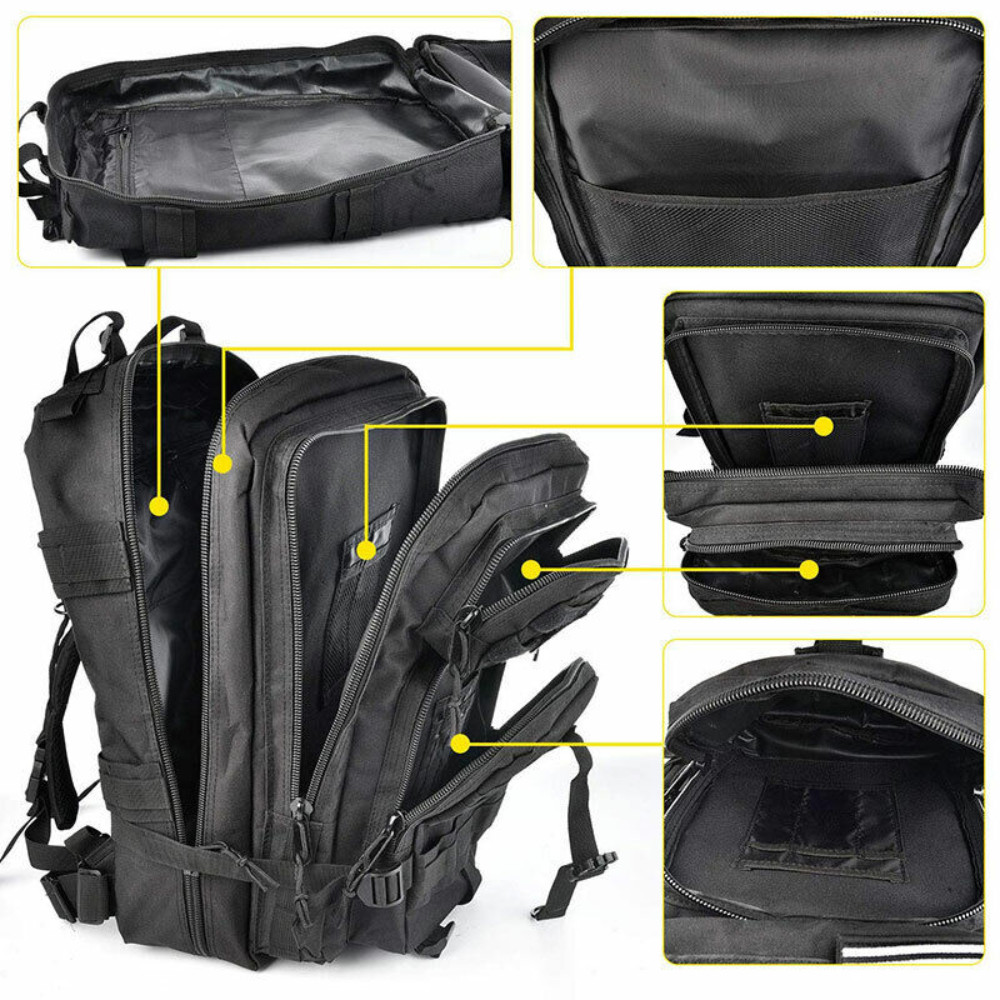 Molle Assault Pack Military Tactical Army Backpack Bug Out Bag Rucksack Daypack