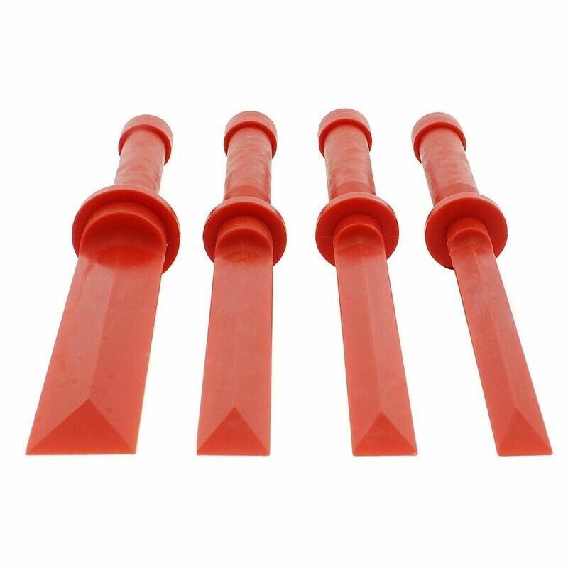 VCT 4 Pc Plastic Scraper Chisel Remove Scrapes Stickers Car Body Wheel Weight