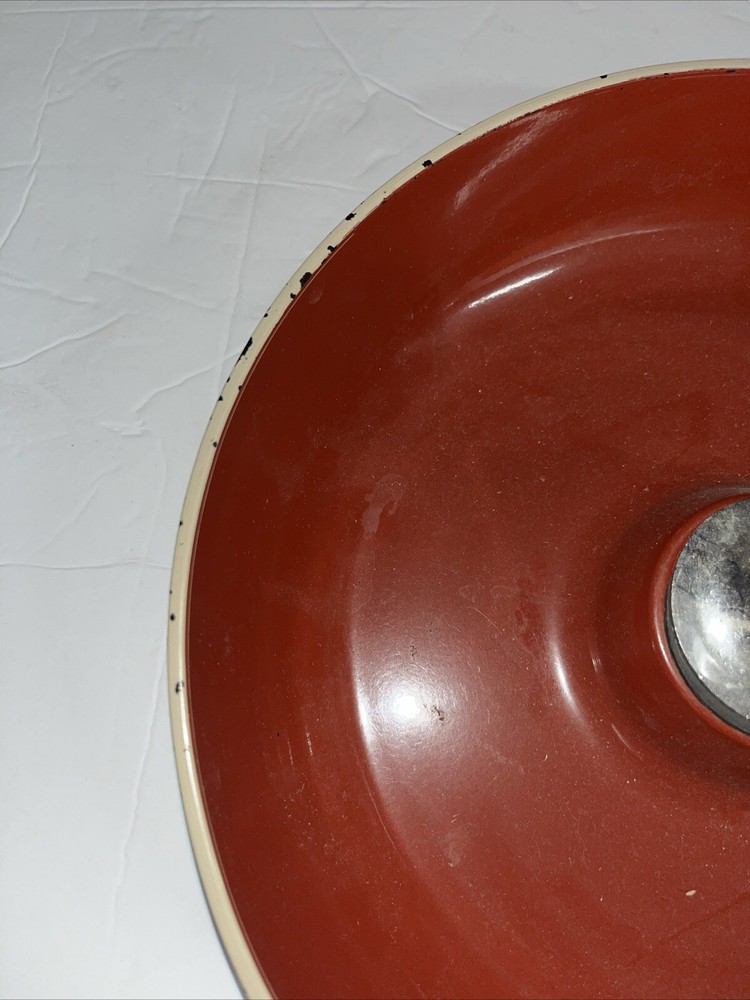 MCM SS Lacquer Ware Nutcracker Dish Bowl Red Vintage Japan