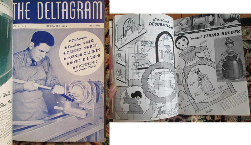 Oct 1939-March 1940 Deltagram +Practical Delta Tools Projects 11 Issues w/Plans