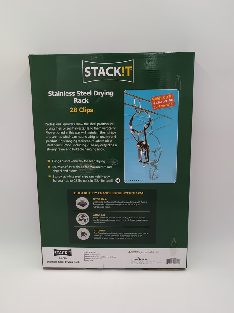 STACK!T 28 Clip Stainless Steel Drying Rack