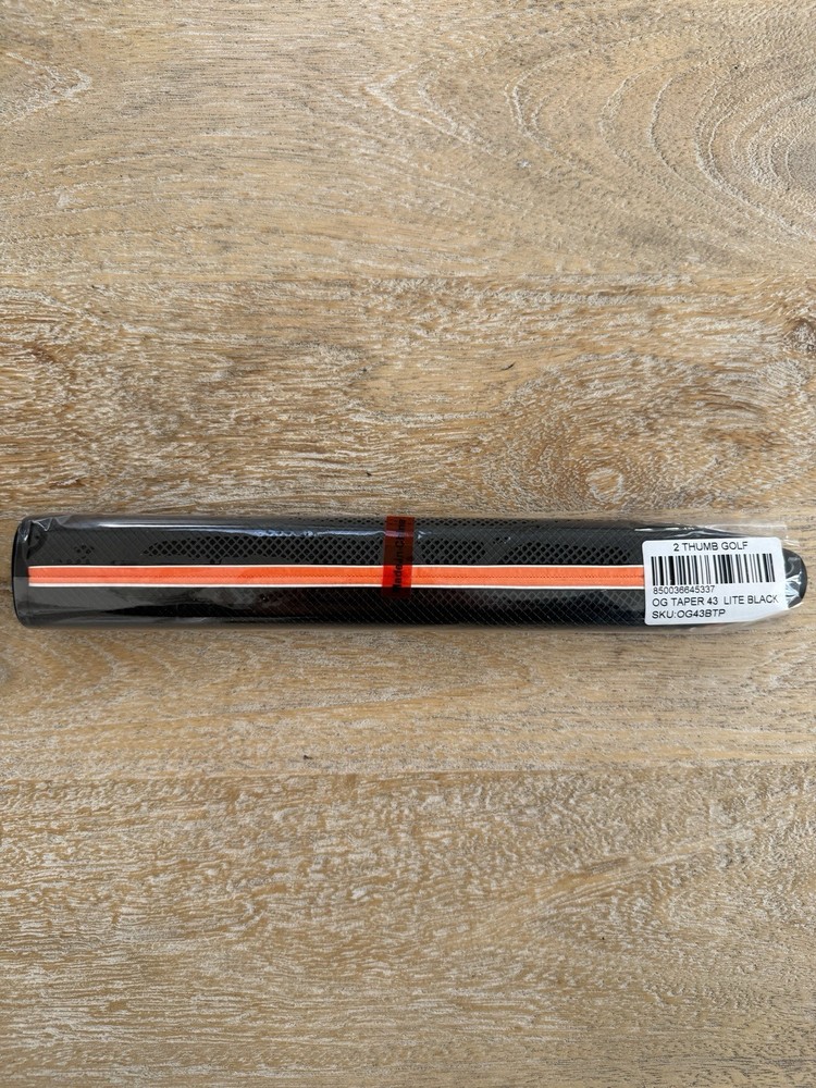 2Thumb OG LITE TAPER 43 Putter Grip - Black