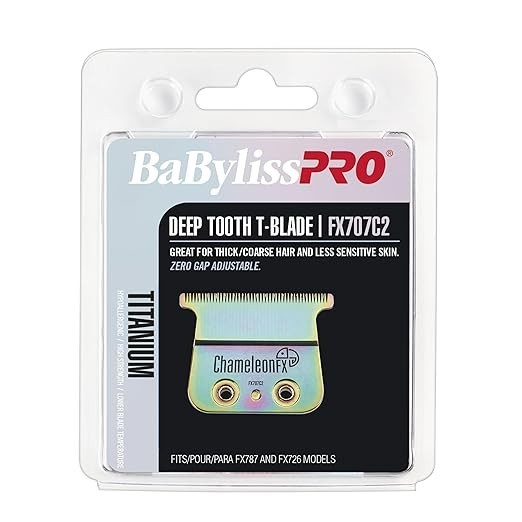 BaBylissPro ChameleonFX Replacement Blade, Titanium Deep Tooth T-Blade , FX707C2