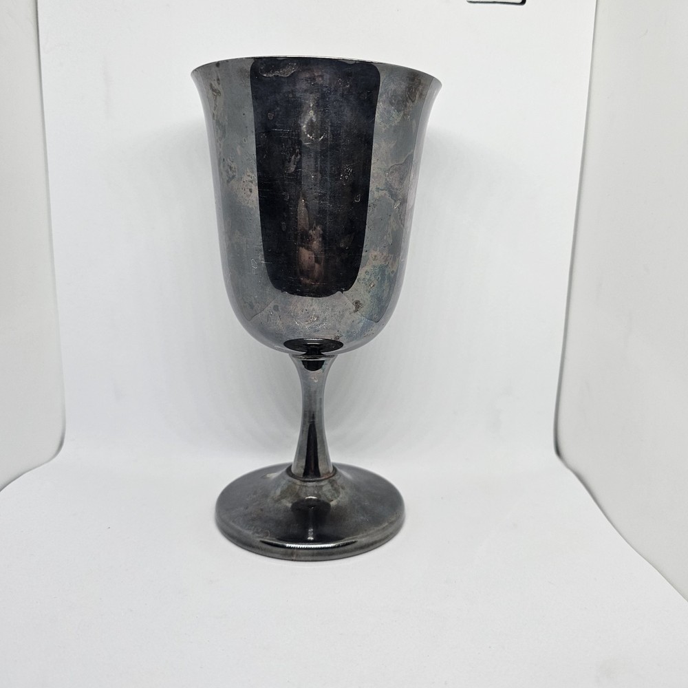 Silver Plates Goblet 6.5 Inches Tall