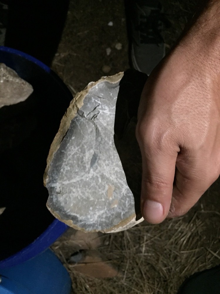 Heat treated Texas Chert Spalled medium flat 15+ Lbs $120