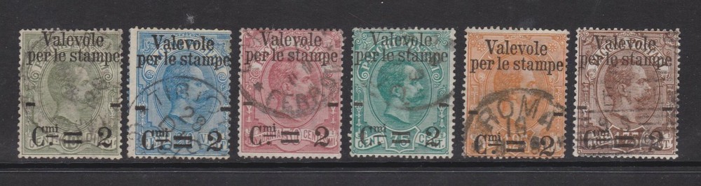Italy - SG 47/52 - g/u - 1890 - Parcel Post