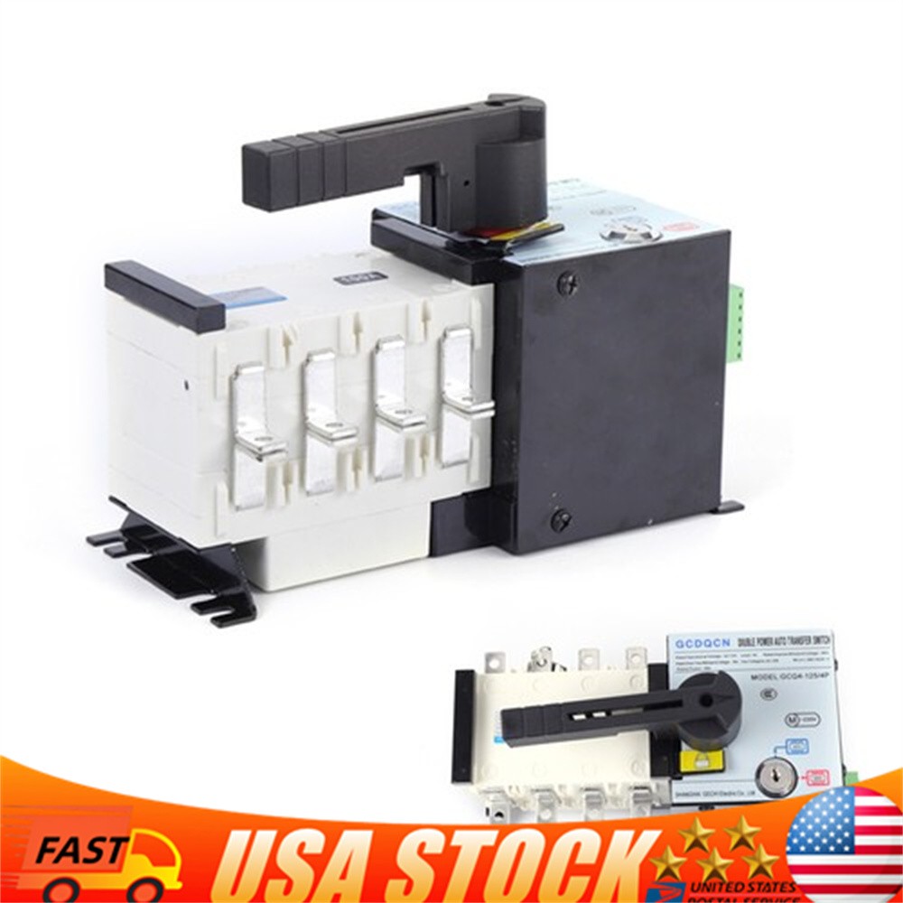 100A 4P Dual Power Automatic Transfer Switch Changeover Isolation Generator