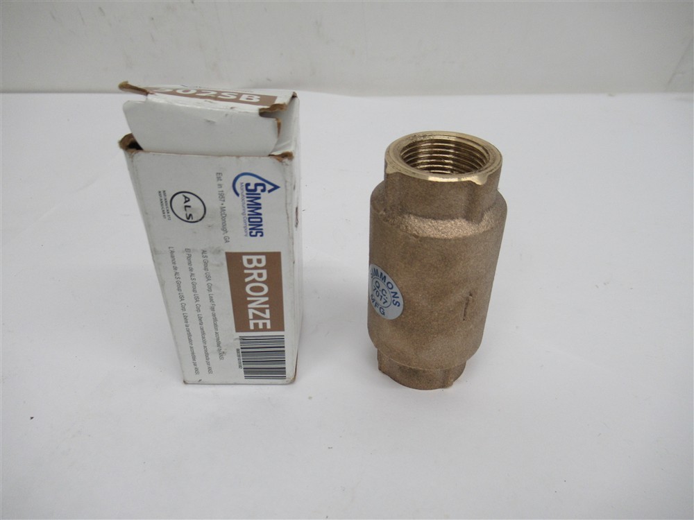 Simmons 502SB , 3/4" Bronze Check Valve