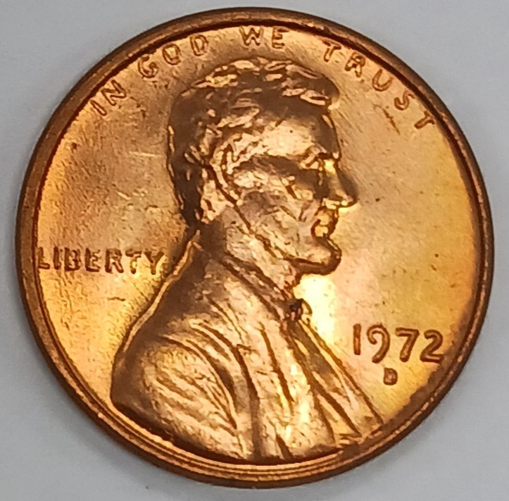 1972-D Lincoln Cent BU Red Uncirculated