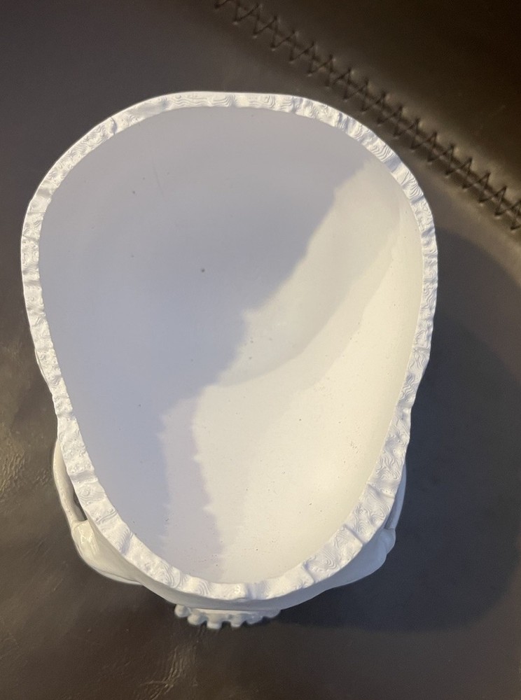 Plastic White Human Skull Pot Planter For Succulents