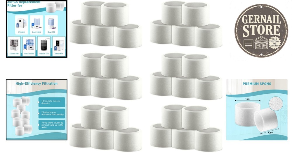 Cost-Effective 30-Pack LEVOIT Humidifier Filters - Eco-Friendly and Efficient