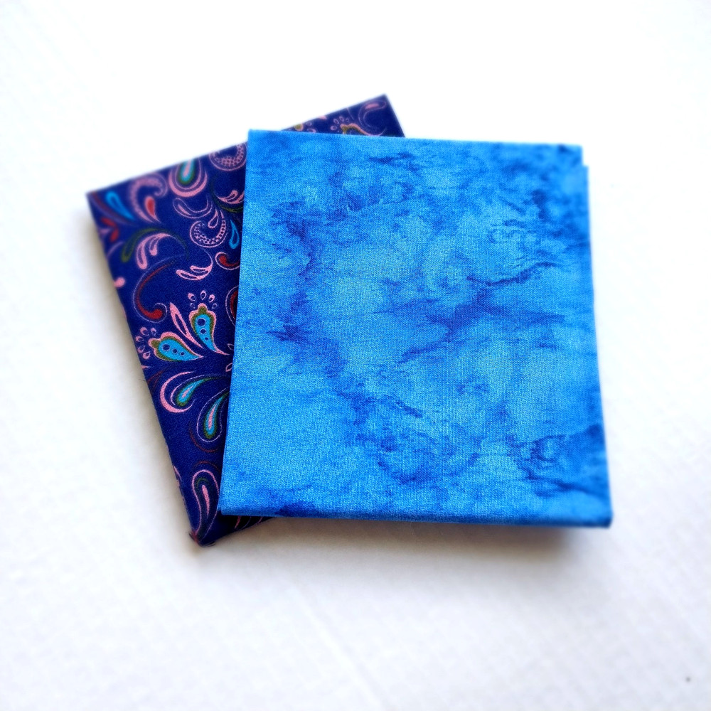 Fat Quarter Bundle 2pcs. 100% Quilters cotton