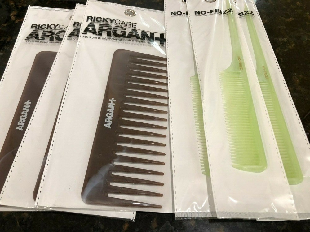 RickyCare Combs (3)ARGAN+ ( 3) RAT TAIL (6 TOTAL)