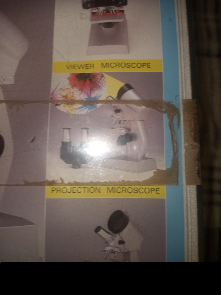 Vintage Edu Science 150x -1200x Binocular Microscope Set