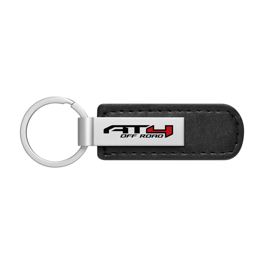 GMC AT4 Black PU Leather Strap Key Chain