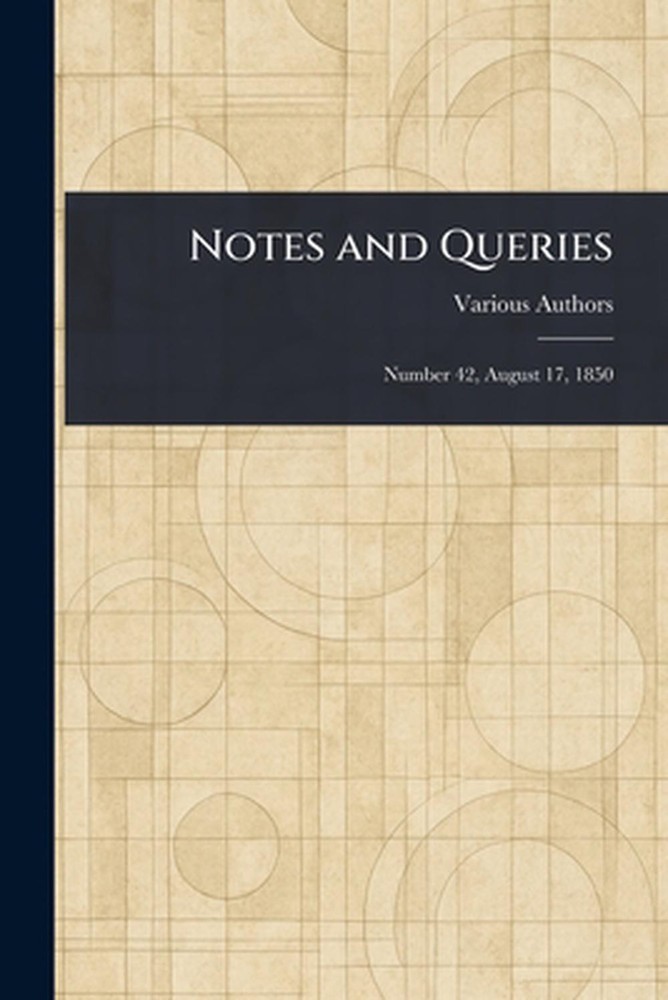 Notes and Queries Paperback Book