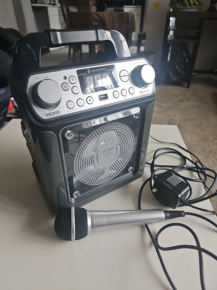 Singing Machine Bluetooth Karaoke System Tested Works With Microphone