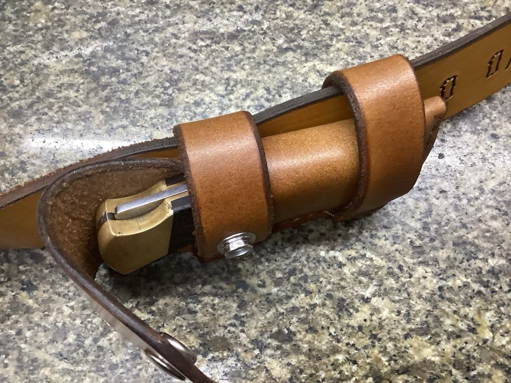 Leather Folding Knife Sheath Horizontal Buck 112 Size(Sheath Only)