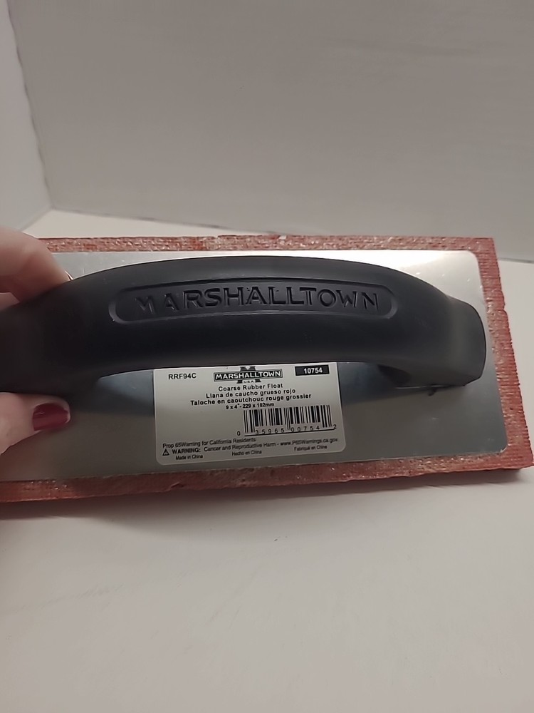 NEW Marshalltown Course 4 In. x 9 In. Rubber Float Model: 10754