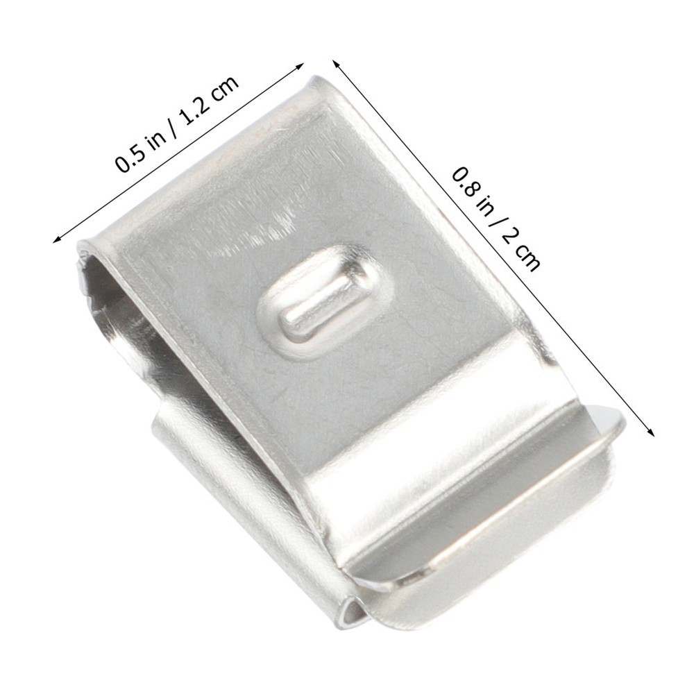 30 Pcs Stainless Steel Trailer Frame Cable Clamp Solar Panel Wire Clips