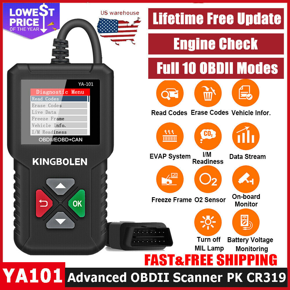 Automotive OBD Code Reader OBD2 Scanner Car Check Engine Fault Diagnostic Tool