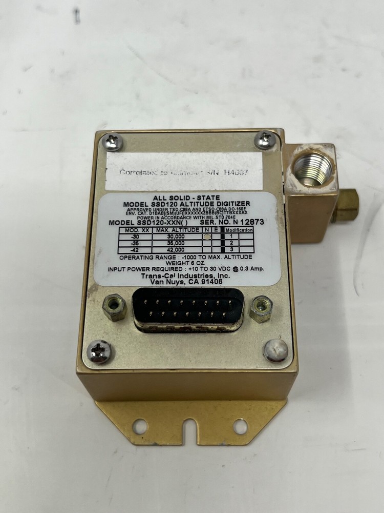 TCI Solid State Altitude Digitizer, P/N: SSD120-XXA
