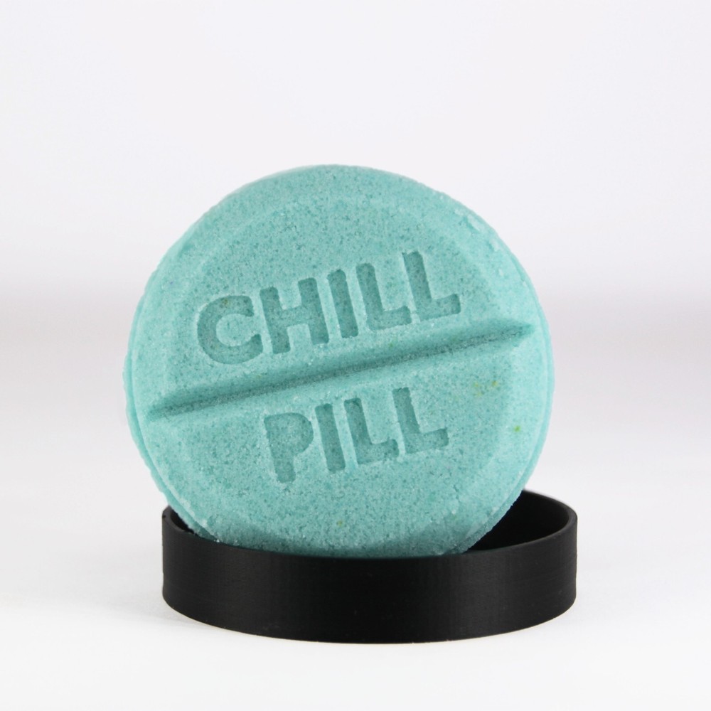 CHILL PILL Bath Bomb Mold, DIY original BathBombs Set 3D Printed Kit