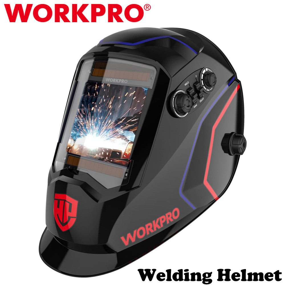 WORKPRO Welding Helmet Large Viewing Welding Mask Hood 4Arc Sensor Welder Shield