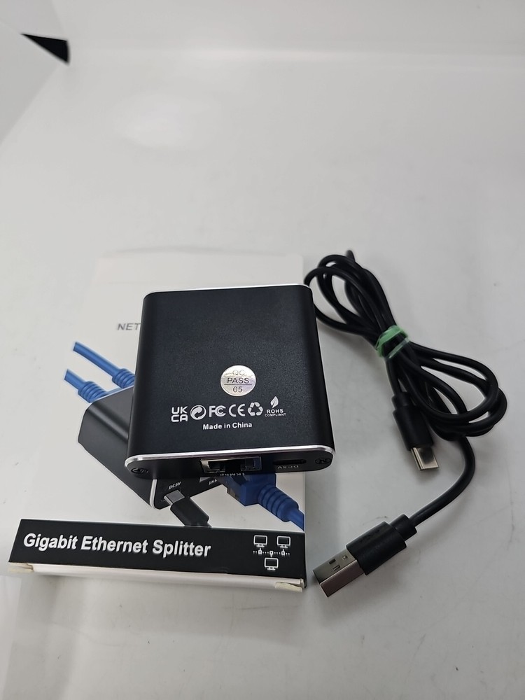 Pushua Network Splitter 1x2 Gigabit Ethernet Networking