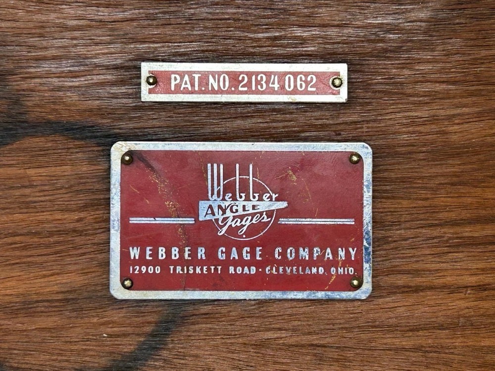Webber Gage Company Steel Angle Gage Block Set 16-A Rectangular Angle