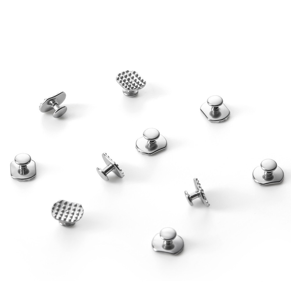 10pcs Dental Orthodontic Lingual Button Bondable Rectangular Monoblock