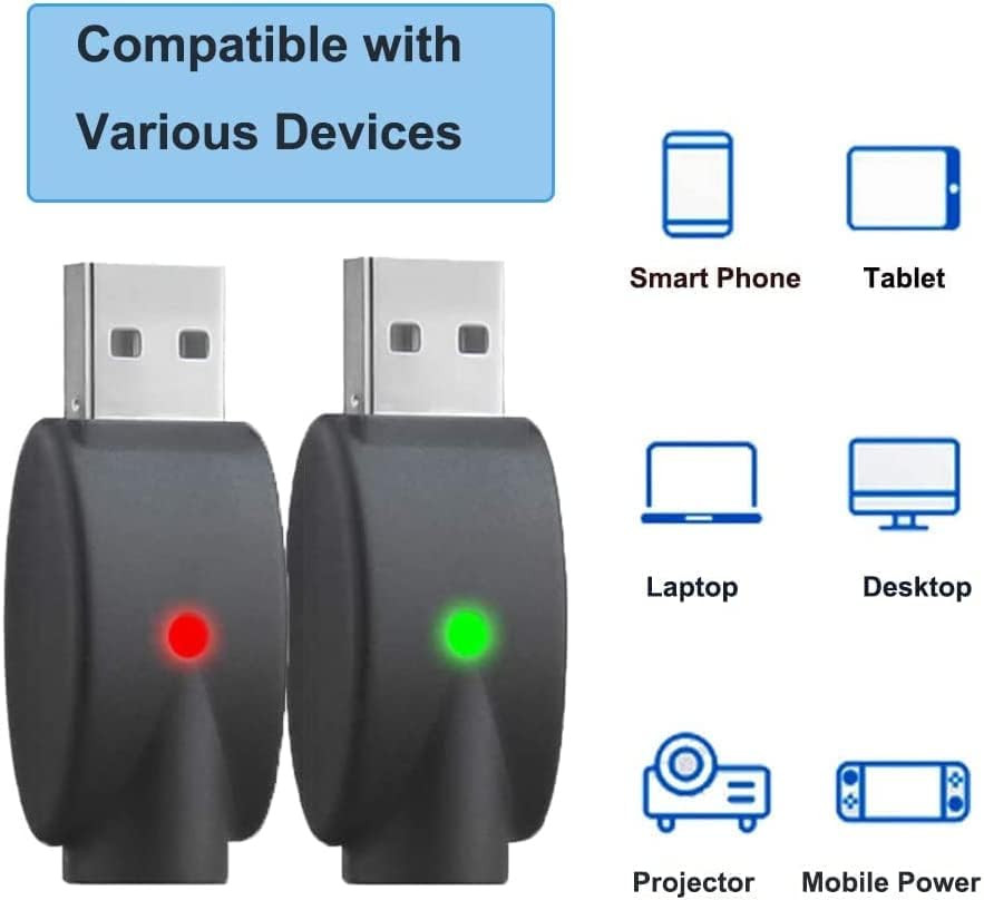 3-Pack USB Data Cables with LED Charging Reminder for 510 Models