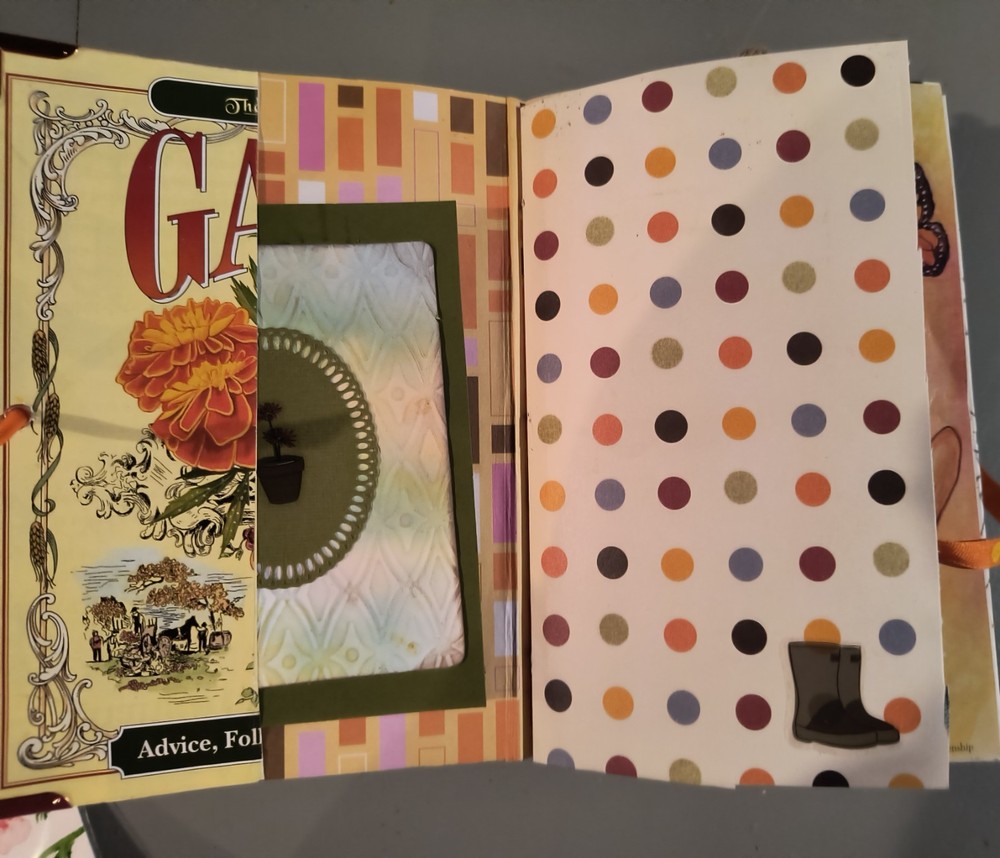 junk journal handmade garden theme