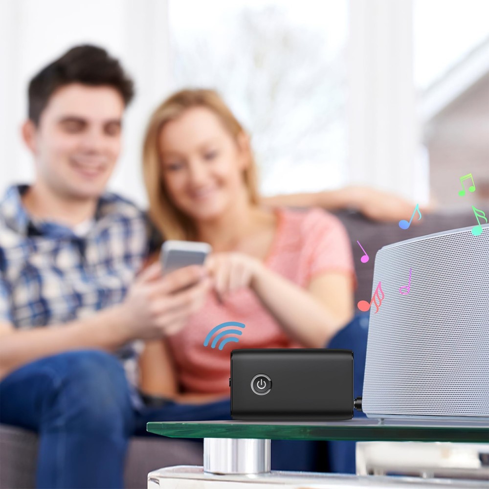 Aux Bluetooth Adapter for Car, Upgraded Bluetooth 5.3 Transmitter Receiver, P...