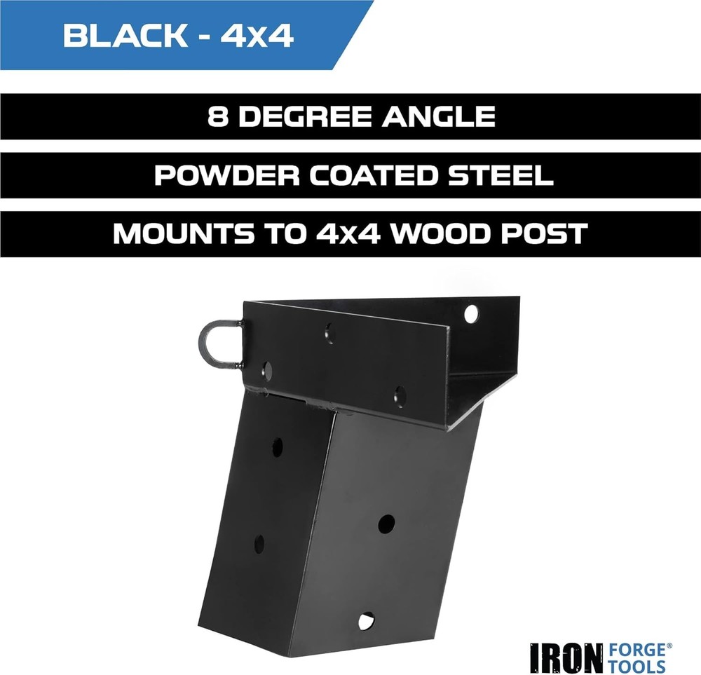 Elevated Deer Blind Brackets - Powder Coated Steel, 4 Pack