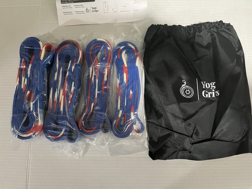 Yogi Grips Resistance Pull Up Bands 4pk