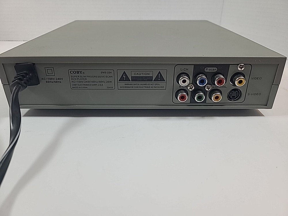 Coby DVD224 DVD Player With Remote Tested and Working