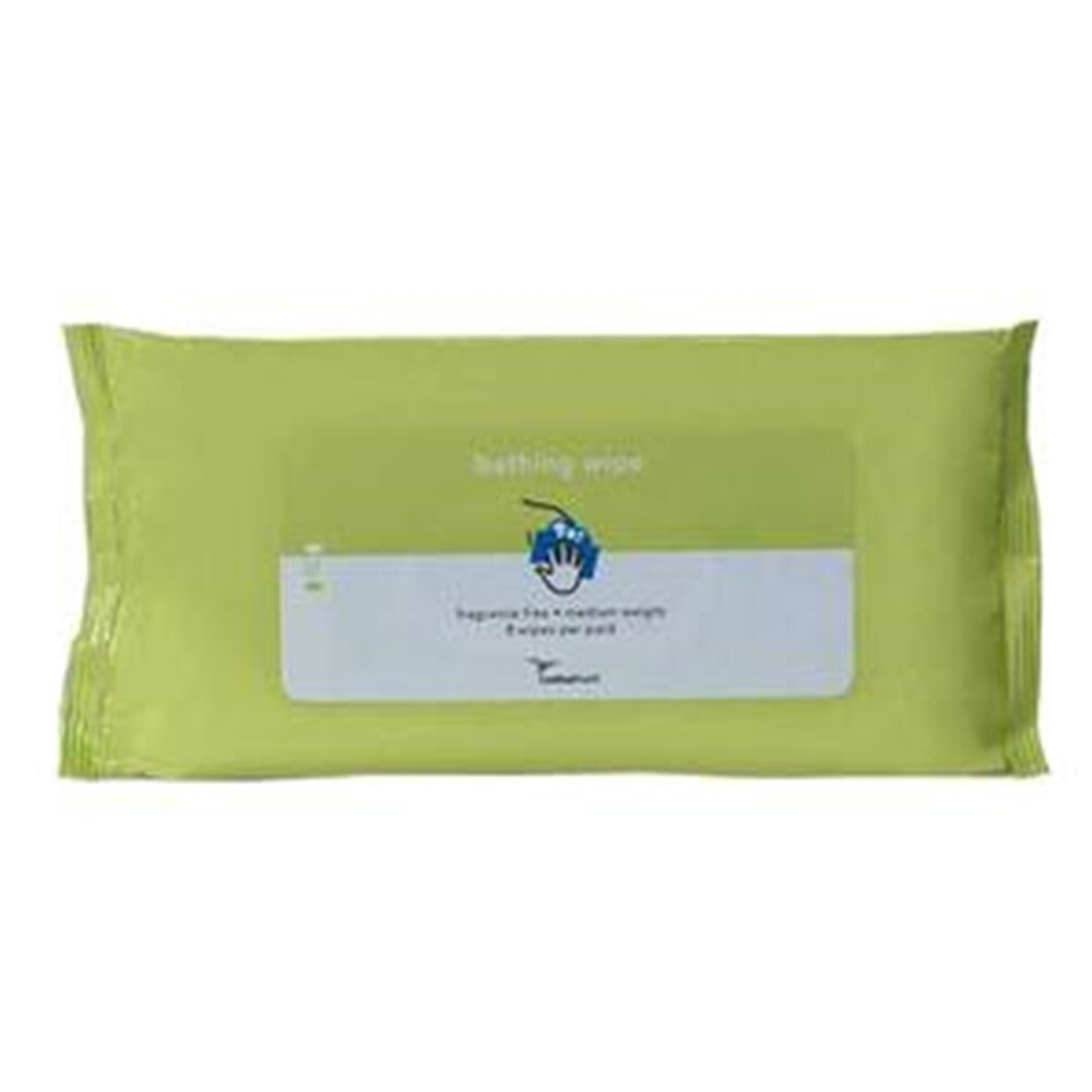 Bath Wipe Scent Free Medium PK of 8