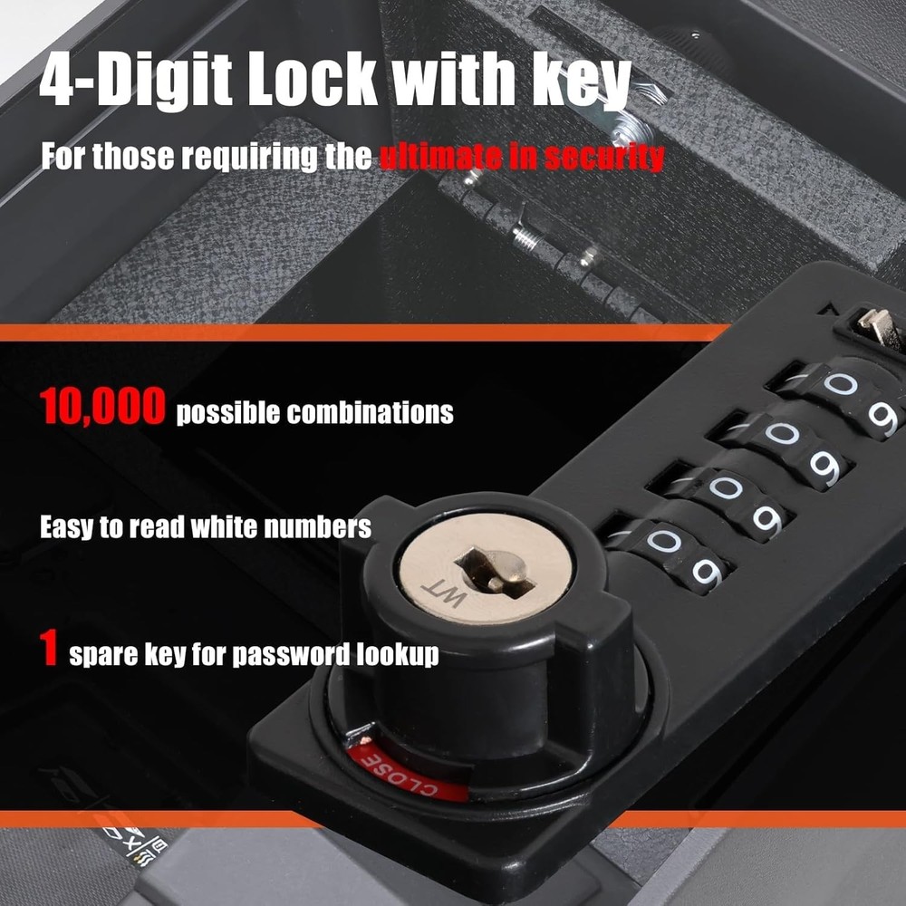 YOULAI Console Gun Safe