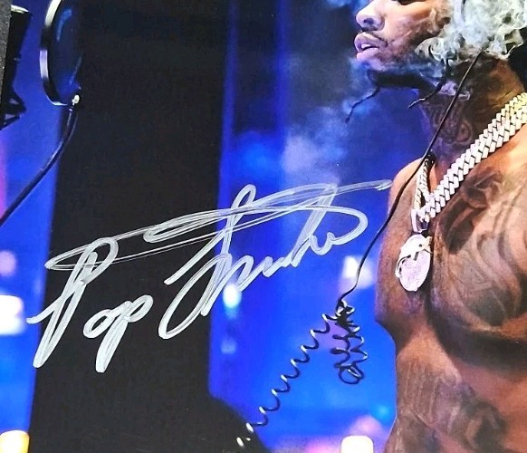 POP SMOKE RAPPER AUTOGRAPH SIGNED 8X10 PHOTO with COA