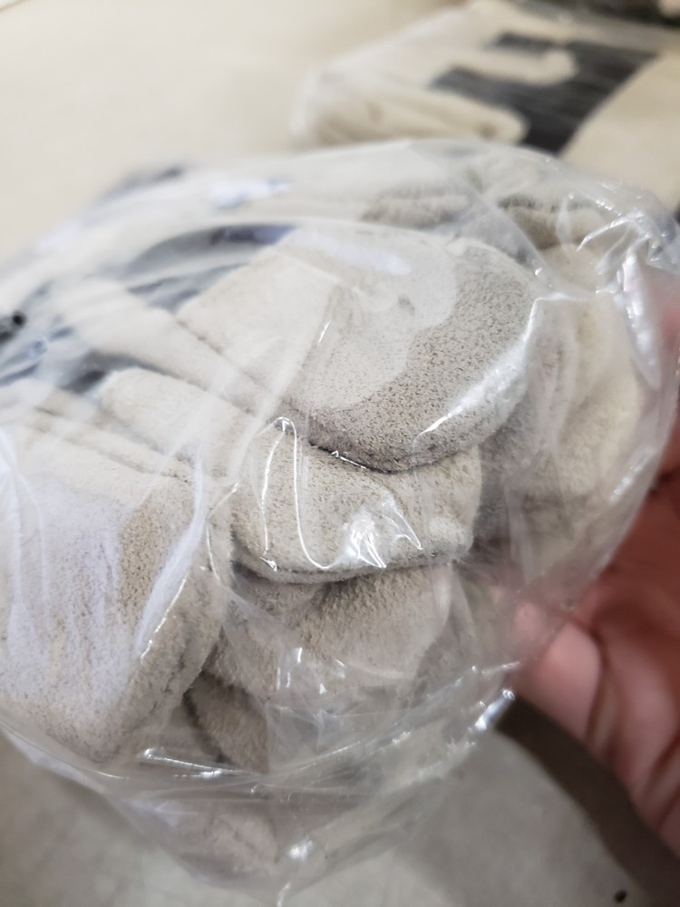 3 Pairs - HANDS ON Premium Double Leather Palm Gloves - Medium