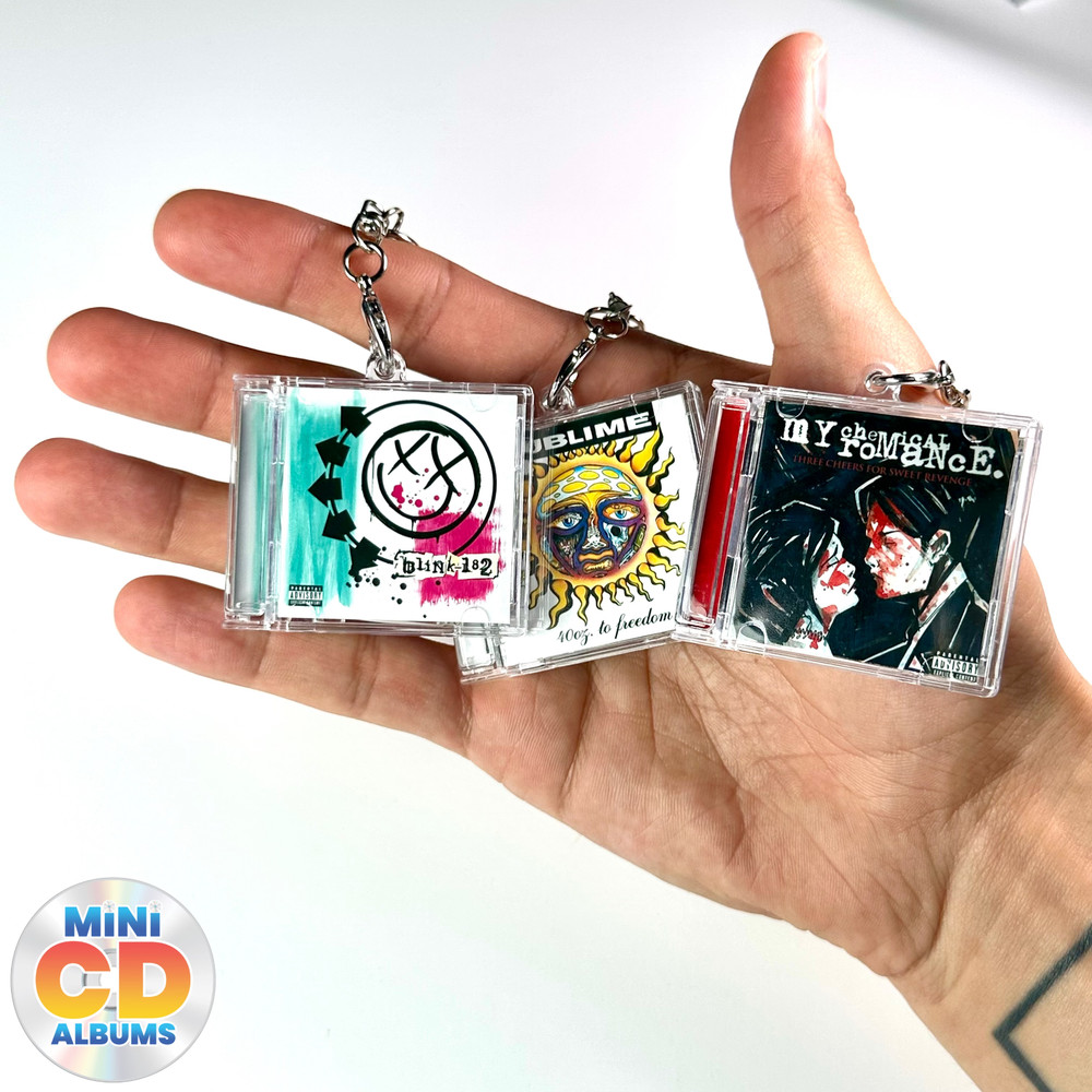 CUSTOM Mini CD Keychain