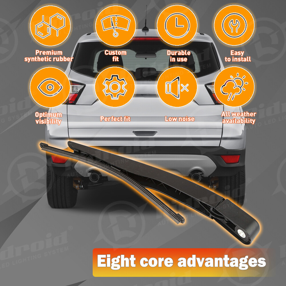 Rear Windshield Wiper Arm & Blade for Ford Explorer 2011-2019 Windscreen Wiper