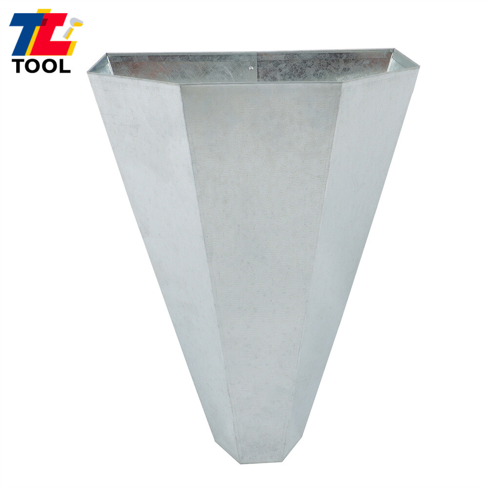 1 Pack 8 lbs Medium Size Chicken Cone Galvanized Steel Poultry Restraining Cone