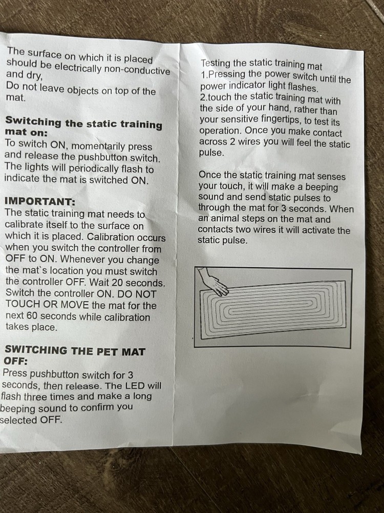Indie Dog & Cat Training Mat. Size: 12/60