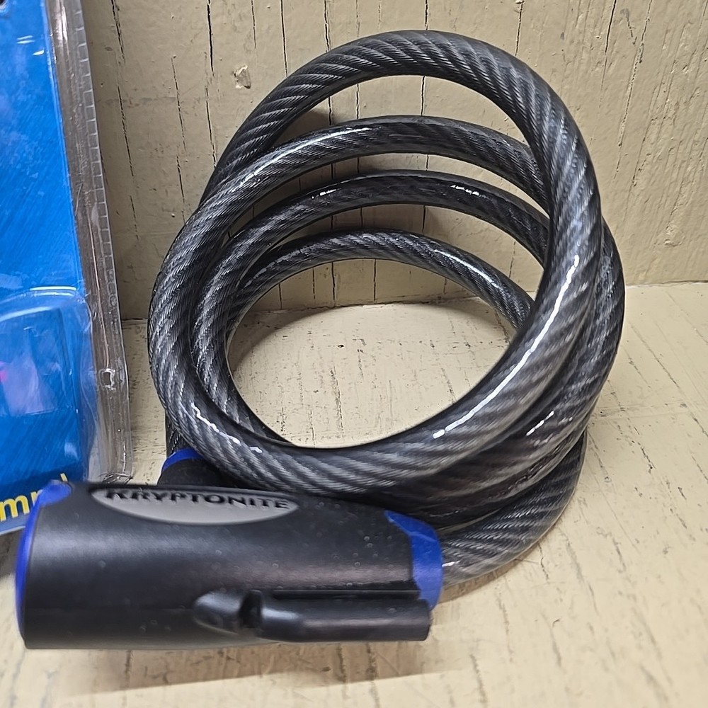 Kryptonite Level 3 6' x 12MM LED Lighted Security Key Cable & Padlock