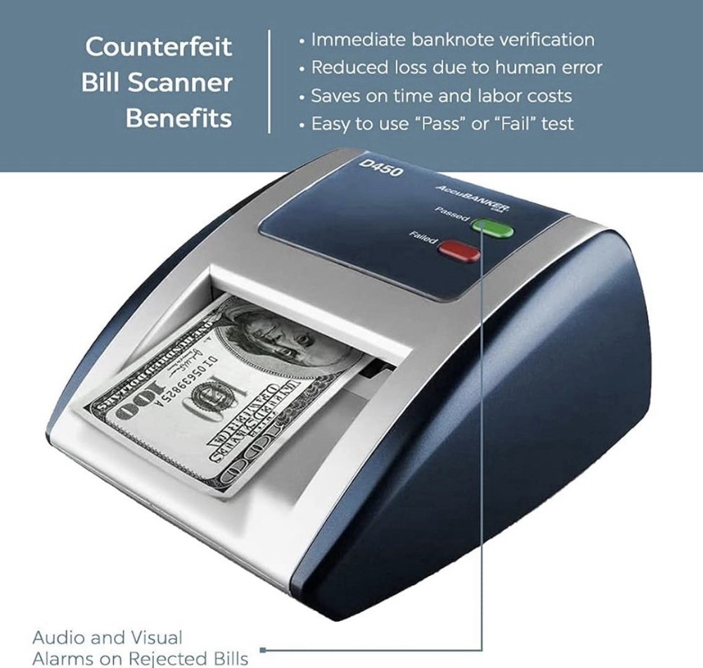 AccuBANKER D450 Counterfeit Money Checker Machine
